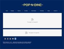 Tablet Screenshot of popndine.com